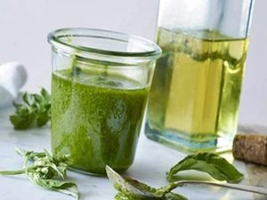 vinagreta de albahaca